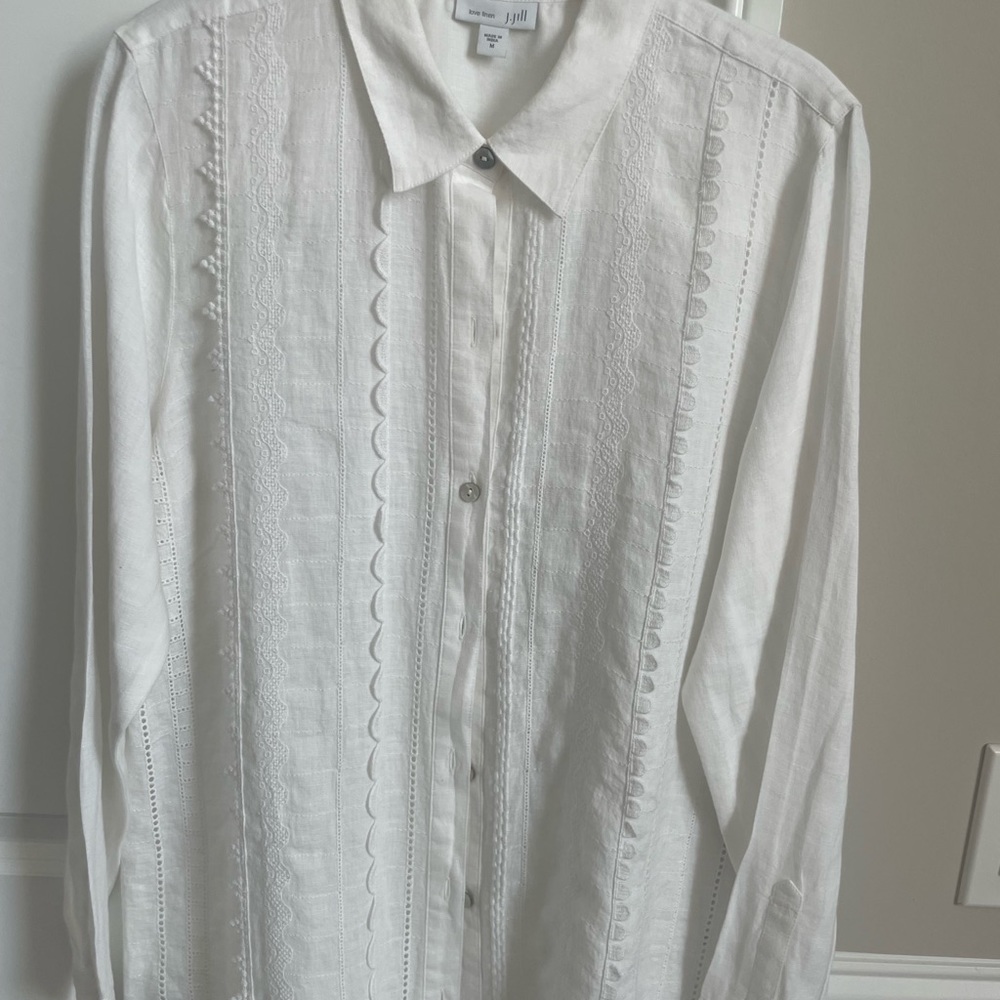 JJill summer linen, beautiful detail